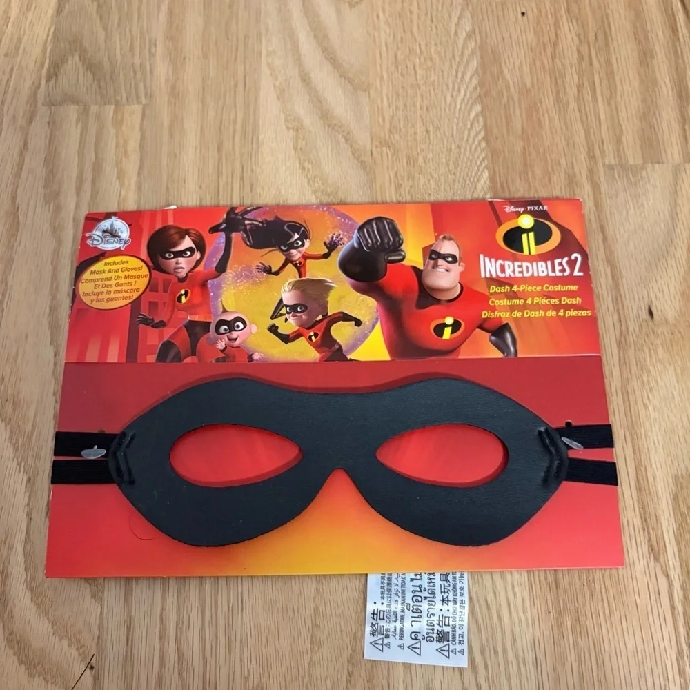 Disney Store Incredibles Costume Dash NEW Sz 3 Halloween Cruise Land World - Picture 6 of 7